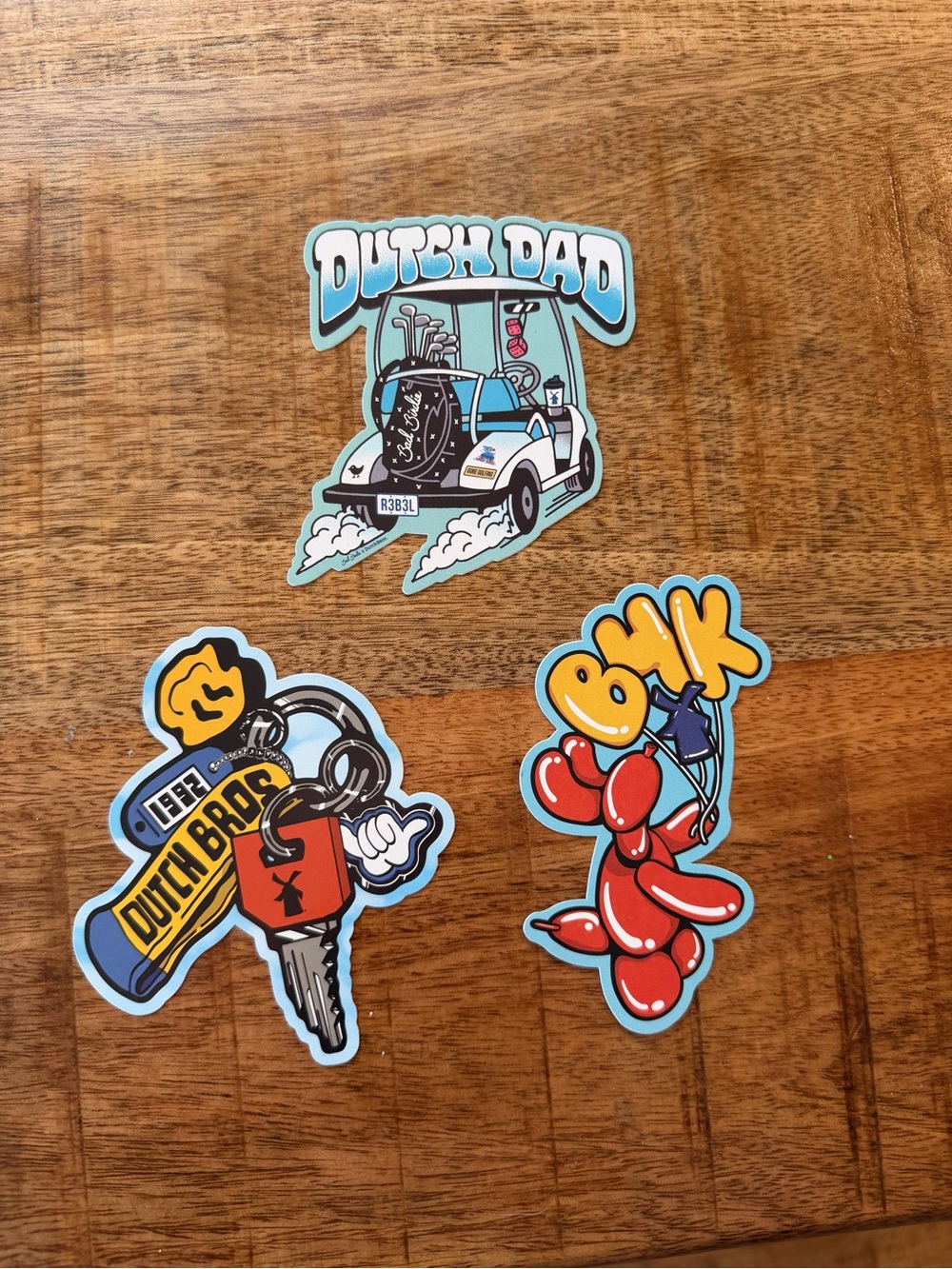 Dutch Bros Sticker Trio